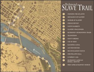 Map of Richmond Slave Trail